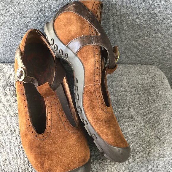 Merrell Suede And Leather Dark Spice Brown T-Strap Mary Jane Shoes Sz 8.5 - Picture 7 of 10